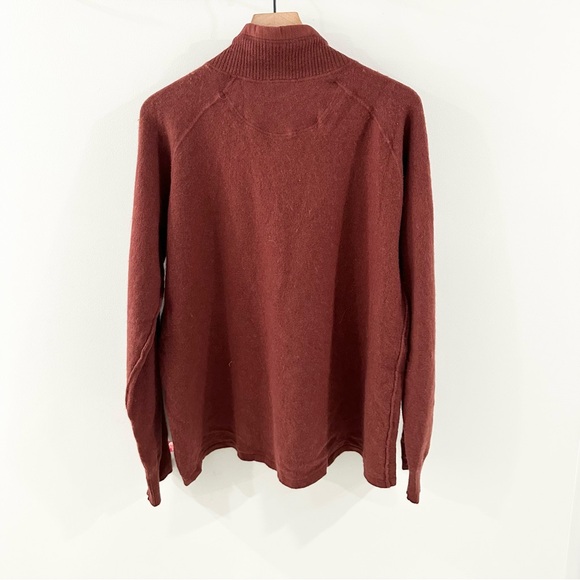 The North Face Men’s Quarter Zip Sweater Brown Size XXL - Picture 5 of 5